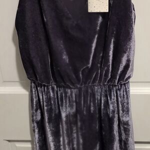 Sienna Sky  Elegant Purple  Velvet   Jumpsui Size XS